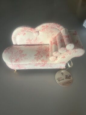 Floral Pink Jewelry Sofa Organizer by